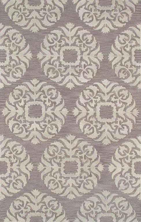 Transitional Collection Hand-Tufted Lamb's Wool Area Rug- 5' 0" X 8' 0"