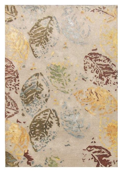Transitional Collection Hand-Tufted Silk Area Rug- 5' 0" X 8' 0"