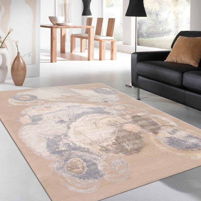 Modern Collection Hand-Tufted Silk & Wool Area Rug- 9' 1" X 12' 3"