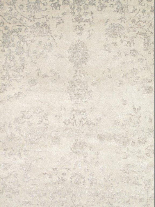 Transitional Collection Hand-Knotted Silk & Wool Area Rug- 9' 0" X 11' 11"