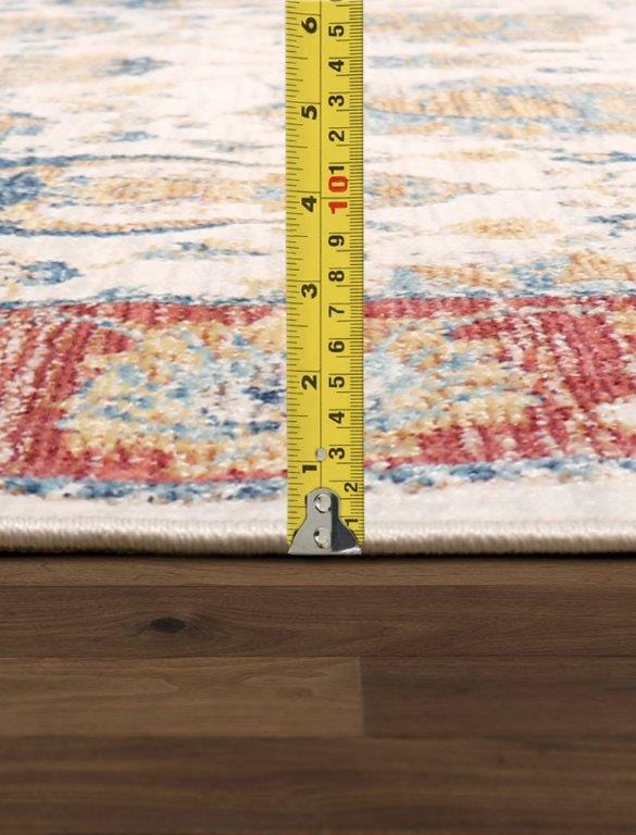 Heritage Collection Power Loom Area Rug- 6' 0" X 6' 0"