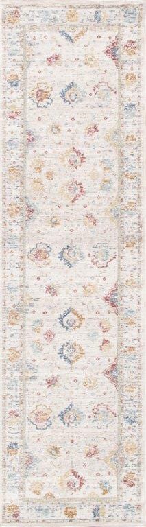 Heritage Collection Power Loom Beige & Ivory Area Rug