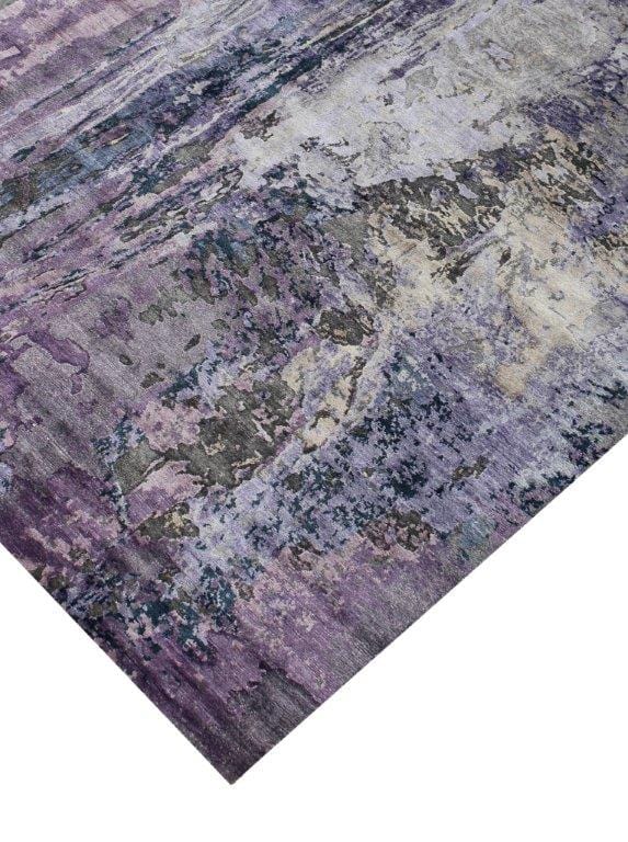 Modern Collection Hand-Knotted Bamboo Silk Area Rug- 7'10" X 9'10"