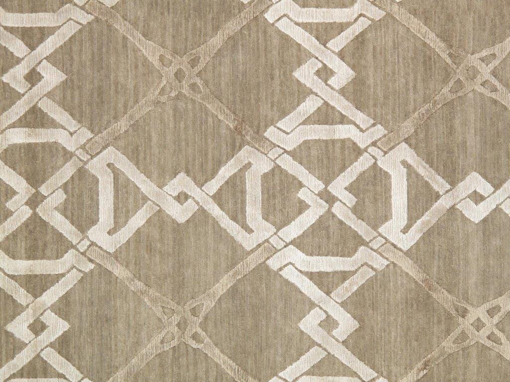 Modern Collection Hand-Knotted Silk & Wool Area Rug- 8' 1" X 10' 1"