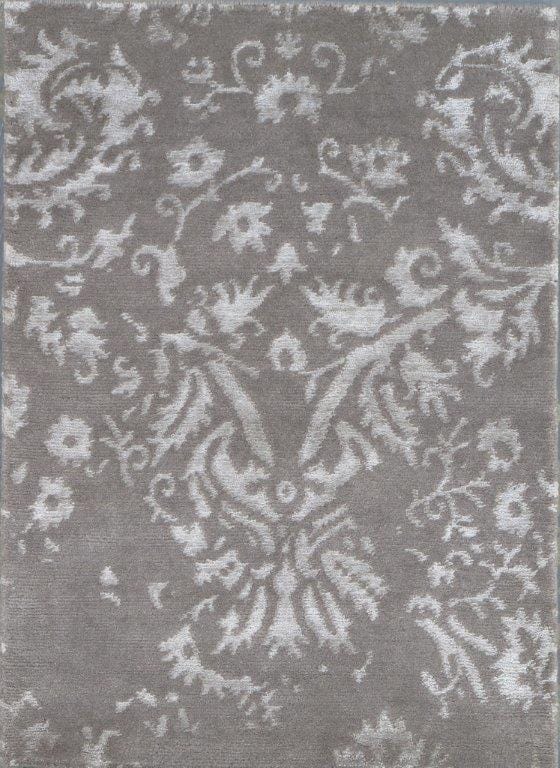 Modern Collection Hand-Knotted Silk & Wool Area Rug- 2' 0" X 3' 0"