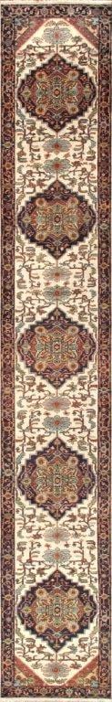 Serapi Collection Hand-Knotted Wool Area Rug- 3' 1" X 19'11"