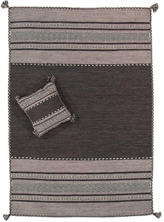 Kilim Collection Hand-Woven Lamb's Wool Area Rug- 8' 0" X 10' 0"