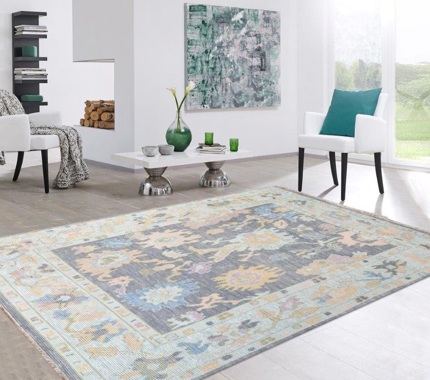 Oushak Collection Hand-Knotted Wool Area Rug- 8'11" X 12' 0"