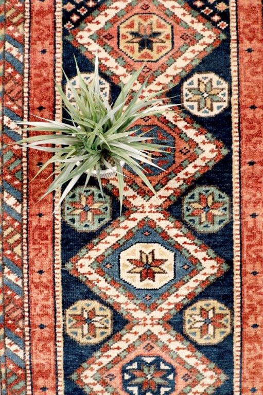 Kazak Collection Hand-Knotted Wool Area Rug- 4' 0" X 8' 2"