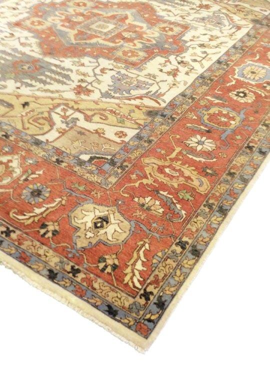 Serapi Collection Hand-Knotted Lamb's Wool Area Rug- 8' 1" X 10' 1"
