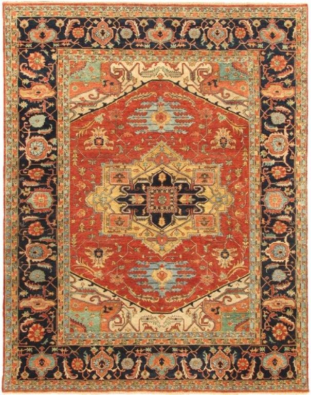 Serapi Collection Hand-Knotted Lamb's Wool Area Rug- 9' 10" X 15' 7"