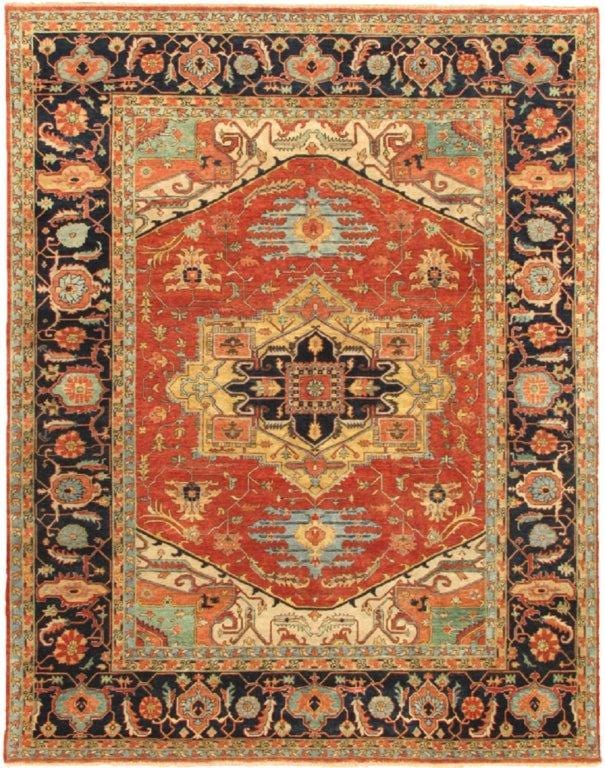 Serapi Collection Hand-Knotted Lamb's Wool Area Rug- 6' 2" X 15' 10"