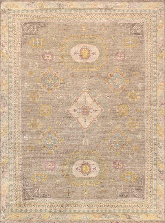 Khotan Collection Hand-Knotted Wool Area Rug- 8' 2" X 10' 0"