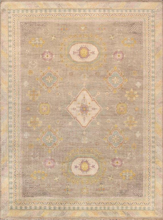 Khotan Collection Hand-Knotted Wool Area Rug- 9' 0" X 12' 0"