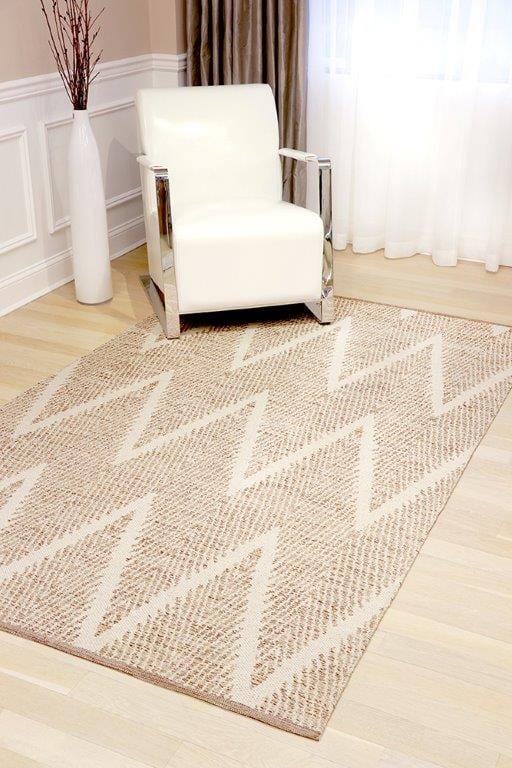 Simplicity Collection Hand-Woven Cotton Area Rug- 4' 0" X 6' 0"