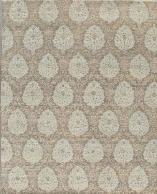 Transitional Collection Hand-Knotted Lamb's Wool Area Rug- 8' 0" X 9' 11"