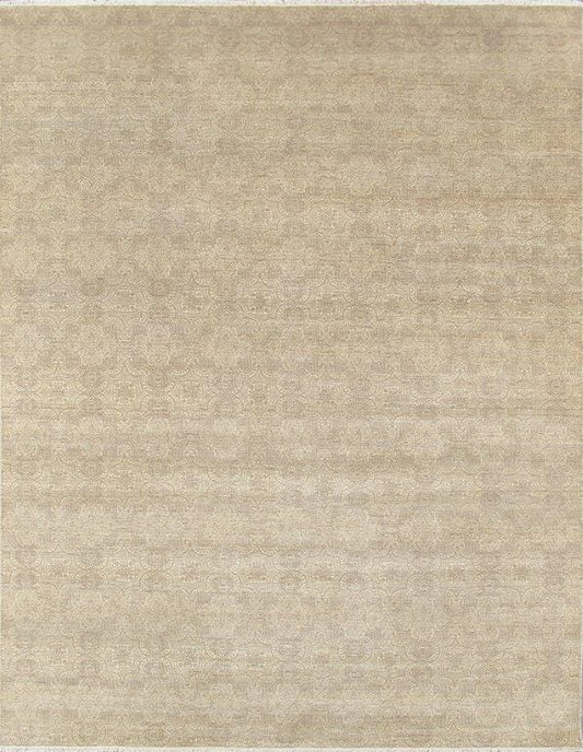 Transitional Collection Hand-Knotted Silk & Wool Area Rug- 9' 0" X 11' 6"