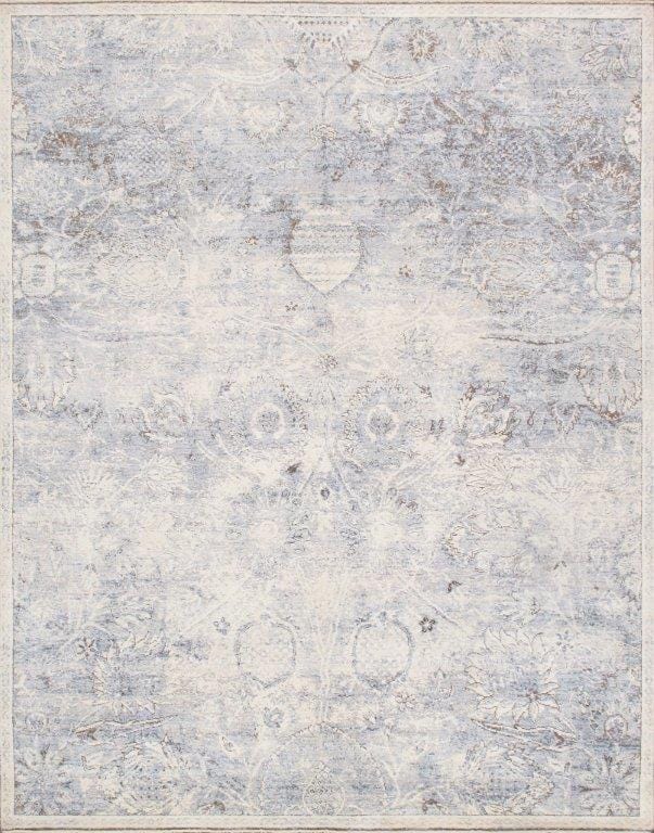 Transitiona Collection Hand-Knotted Silk & Wool Area Rug- 7'11" X 9'10"