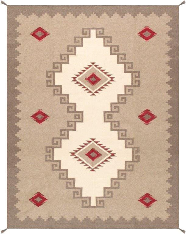 Kilim Collection Hand-Woven Wool Area Rug- 9' 0" X 11'10"