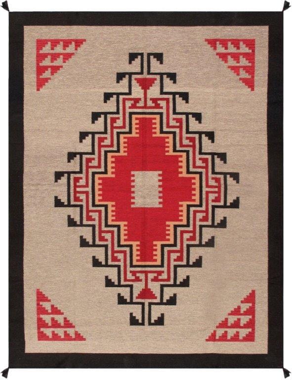 Kilim Collection Hand-Woven Wool Area Rug- 9' 0" X 11' 9"