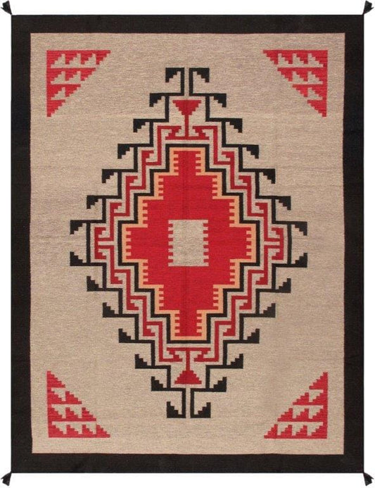 Kilim Collection Hand-Woven Wool Area Rug- 9' 0" X 11' 9"