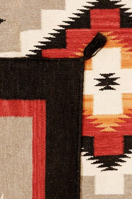 Navajo Style Hand-Woven Wool Mocha Area Rug- 9' 8" X 13' 7"