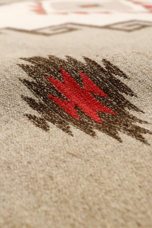 Navajo Style Hand-Woven Wool Light Brown Area Rug- 8'11" X 12' 0"