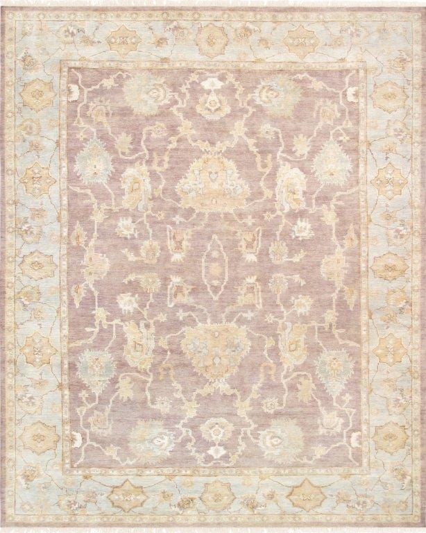 Oushak Collection Hand-Knotted Lamb's Wool Area Rug- 9' 3" X 11' 10"