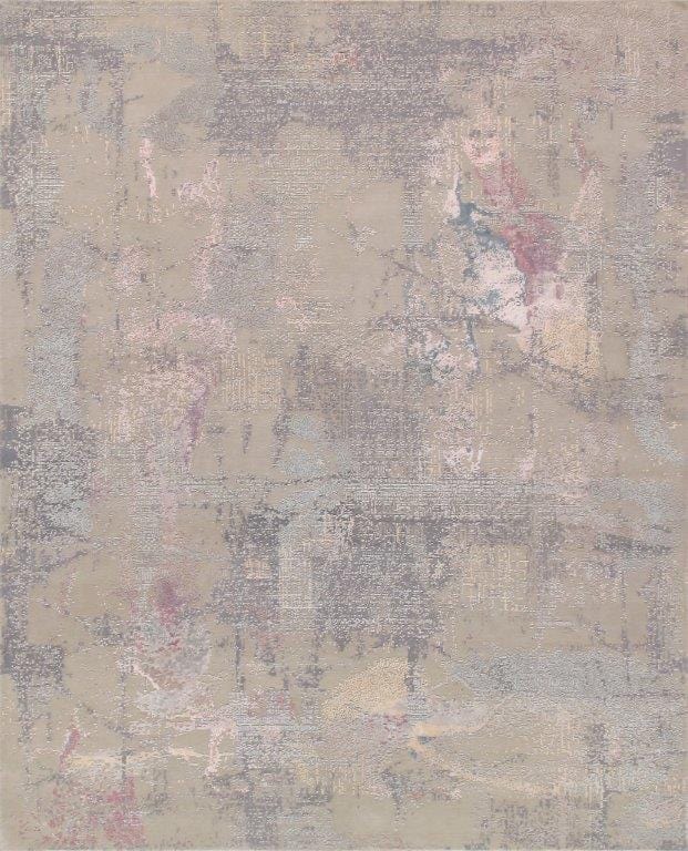 Modern Collection Hand-Tufted Silk & Wool Area Rug-12' 4" X 15' 5"