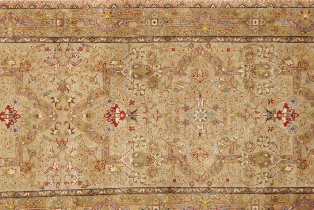 Tabriz Collection Traditional Hand-Knotted Lamb's Wool Runner Rug- 2' 9" X 13' 0"