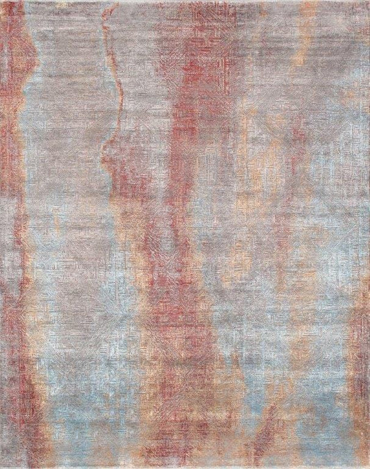 Cosmo Collection Hand-Knotted Silk & Wool Area Rug- 8'11" X 12' 4"