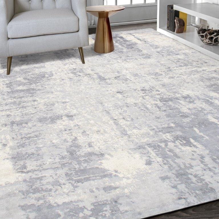 Mirage Collection Hand-Loomed Silk Area Rug- 6' 0" X 9' 0"