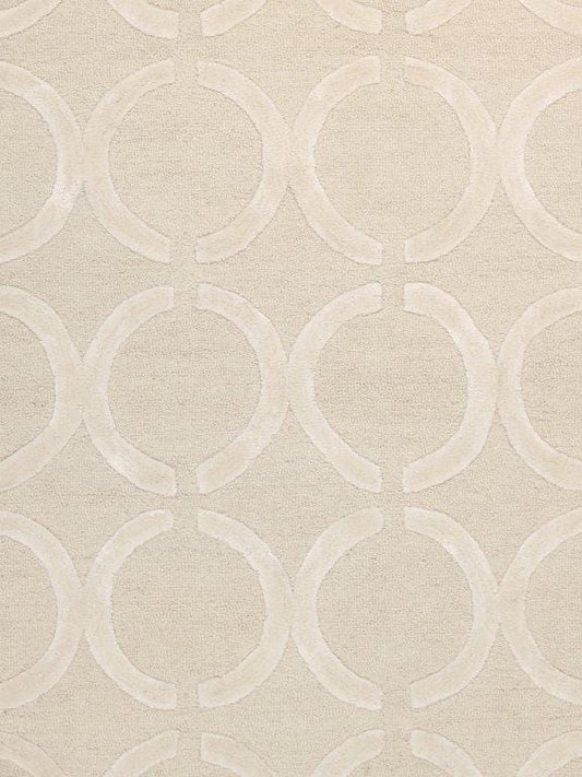 Edgy Collection Hand-Tufted Silk & Wool Area Rug- 4' 0" X 6' 0"