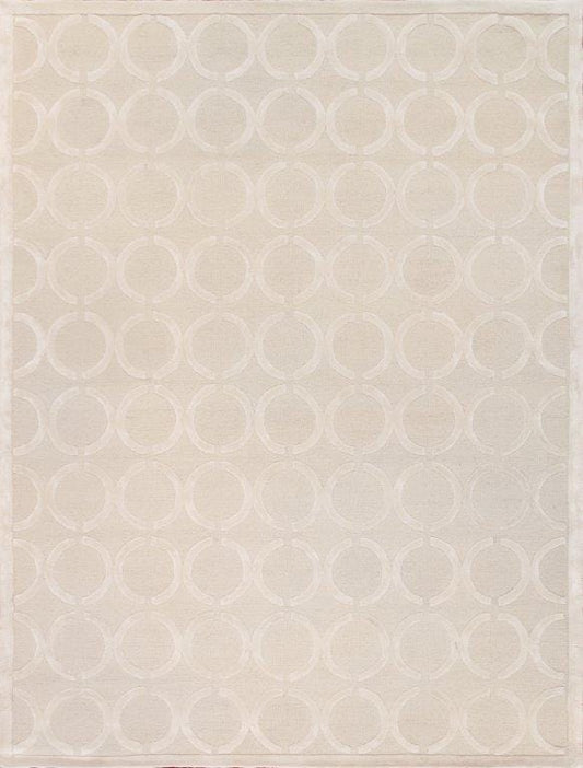 Edgy Collection Hand-Tufted Silk & Wool Area Rug- 9' 9" X 13' 9"