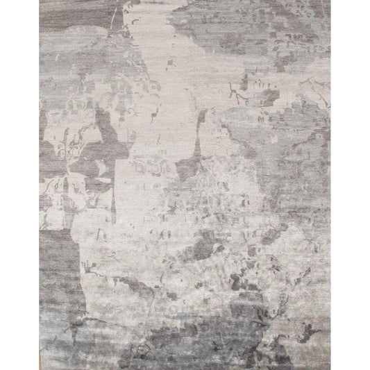 Modern Collection Hand-Knotted Silk Area Rug- 5' 11" X 8' 10"