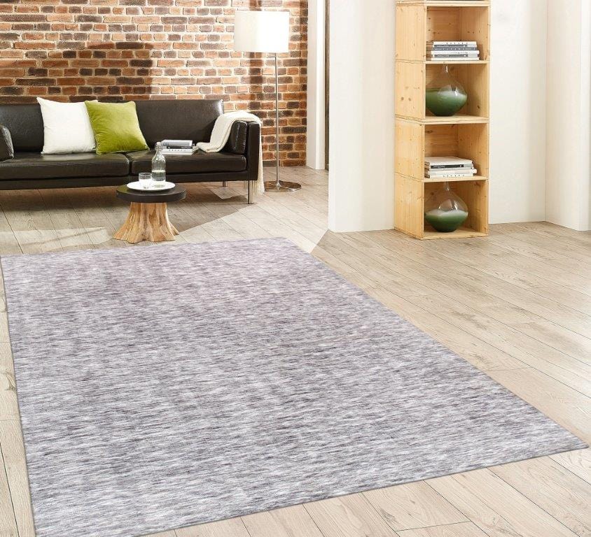 Transitional Collection Hand-Loomed Polyester and Cotton Area Rug- 5' 0" X 8' 0"