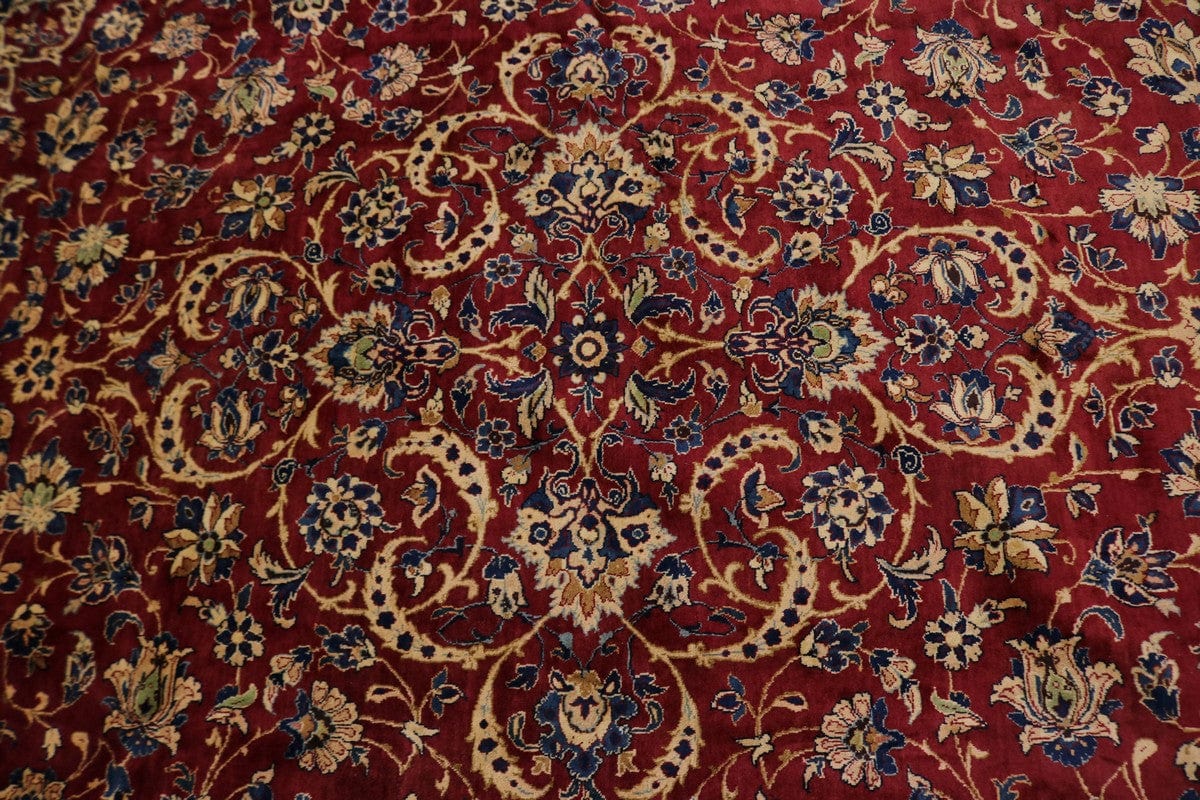 Semi Antique Red Traditional 9X12 Najafabad Isfahan Persian Rug