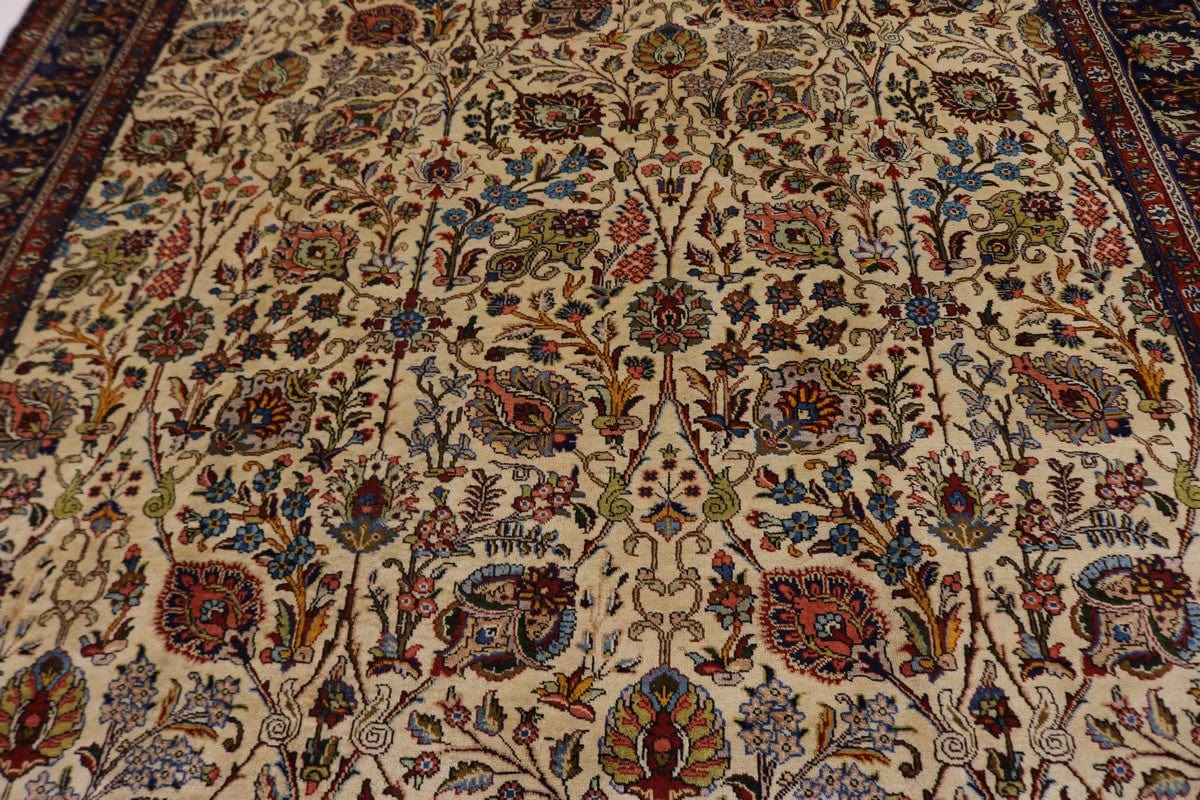 Semi Antique Beige Traditional 10X13 Tabriz Persian Rug