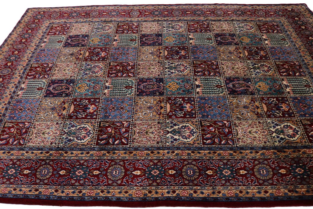 Vintage Red Floral Garden 7X10 Mood Persian Rug