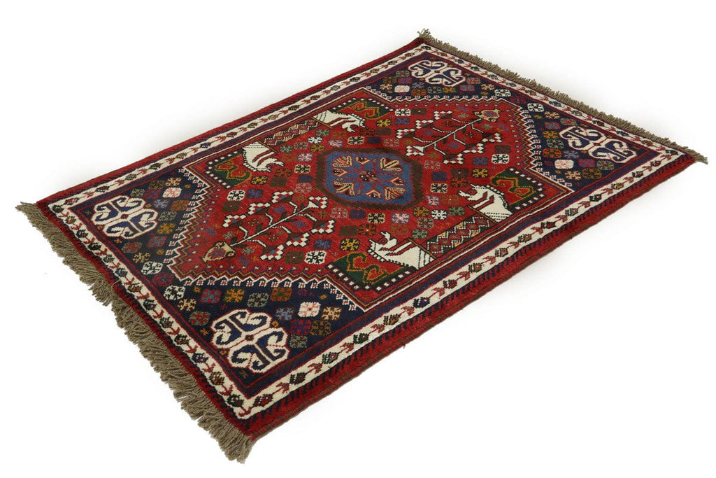 Red Tribal 3X5 Shiraz Persian Rug