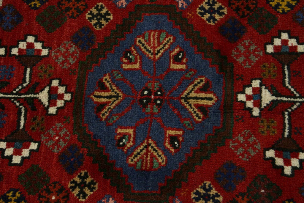 Red Tribal 3X5 Shiraz Persian Rug