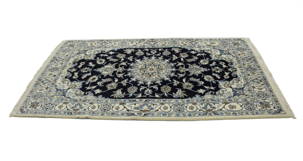 Navy Blue Classic 4X7 Nain Persian Rug