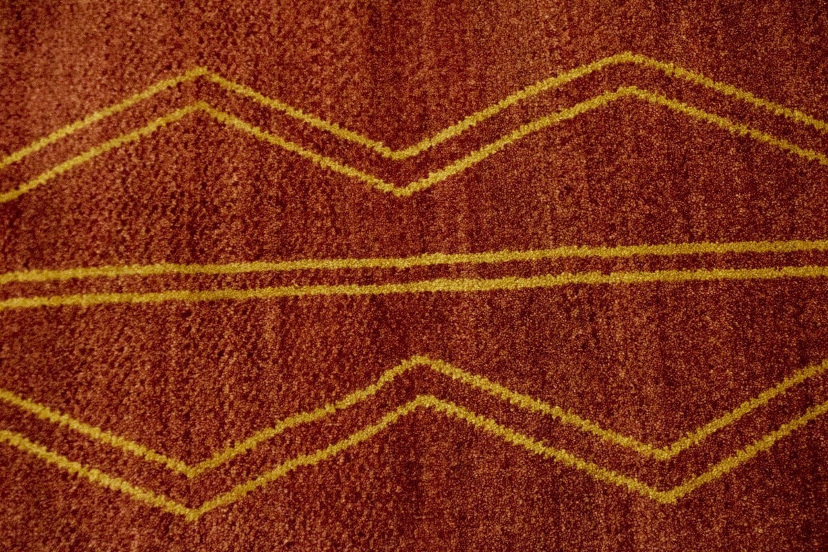 Rusty Red Tribal 5X8 Gabbeh Persian Rug