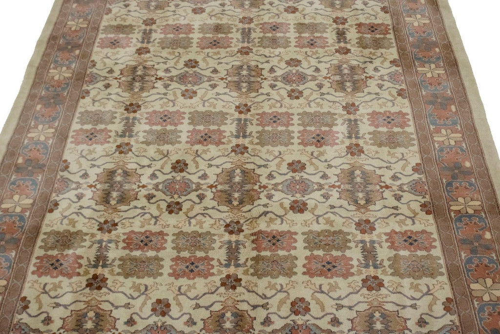 Cream Floral 8X10 Oriental Rug