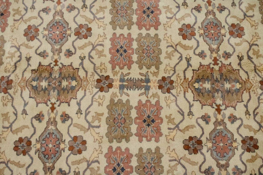 Cream Floral 8X10 Oriental Rug