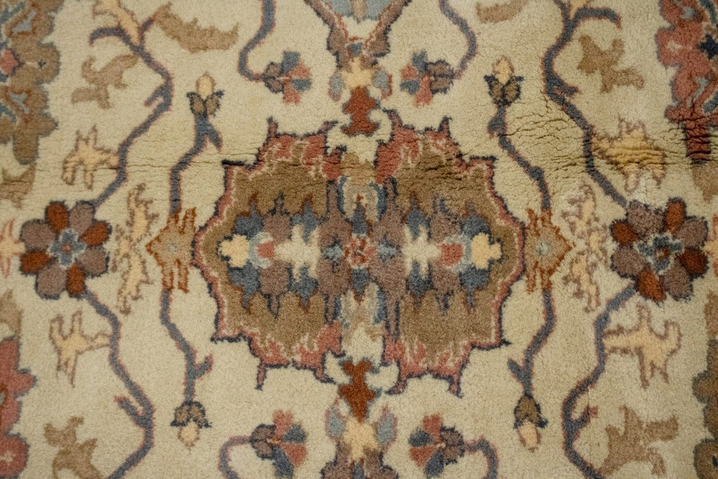 Cream Floral 8X10 Oriental Rug