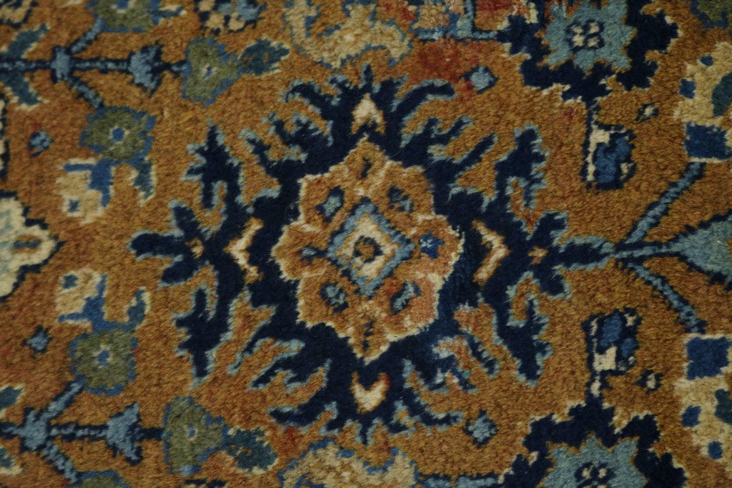 Antique Pale Brown Floral 9X12 Afshar Persian Rug