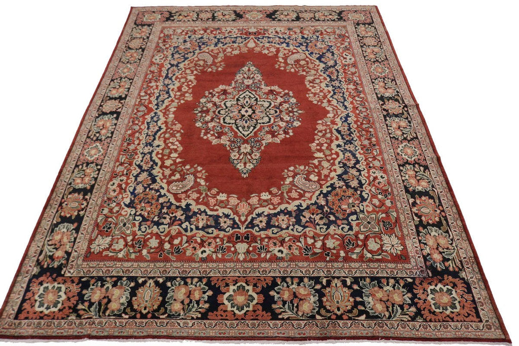 Antique Red Floral Classic 11X14 Mahal Persian Rug