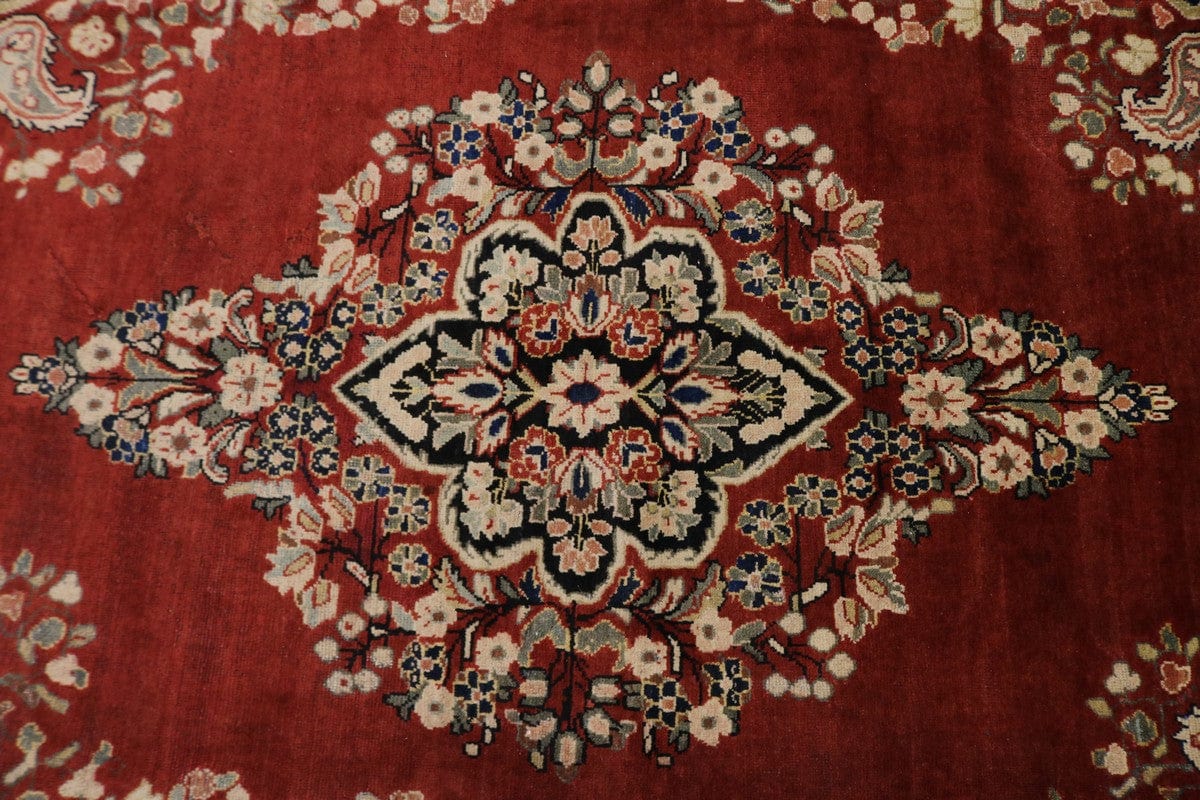 Antique Red Floral Classic 11X14 Mahal Persian Rug