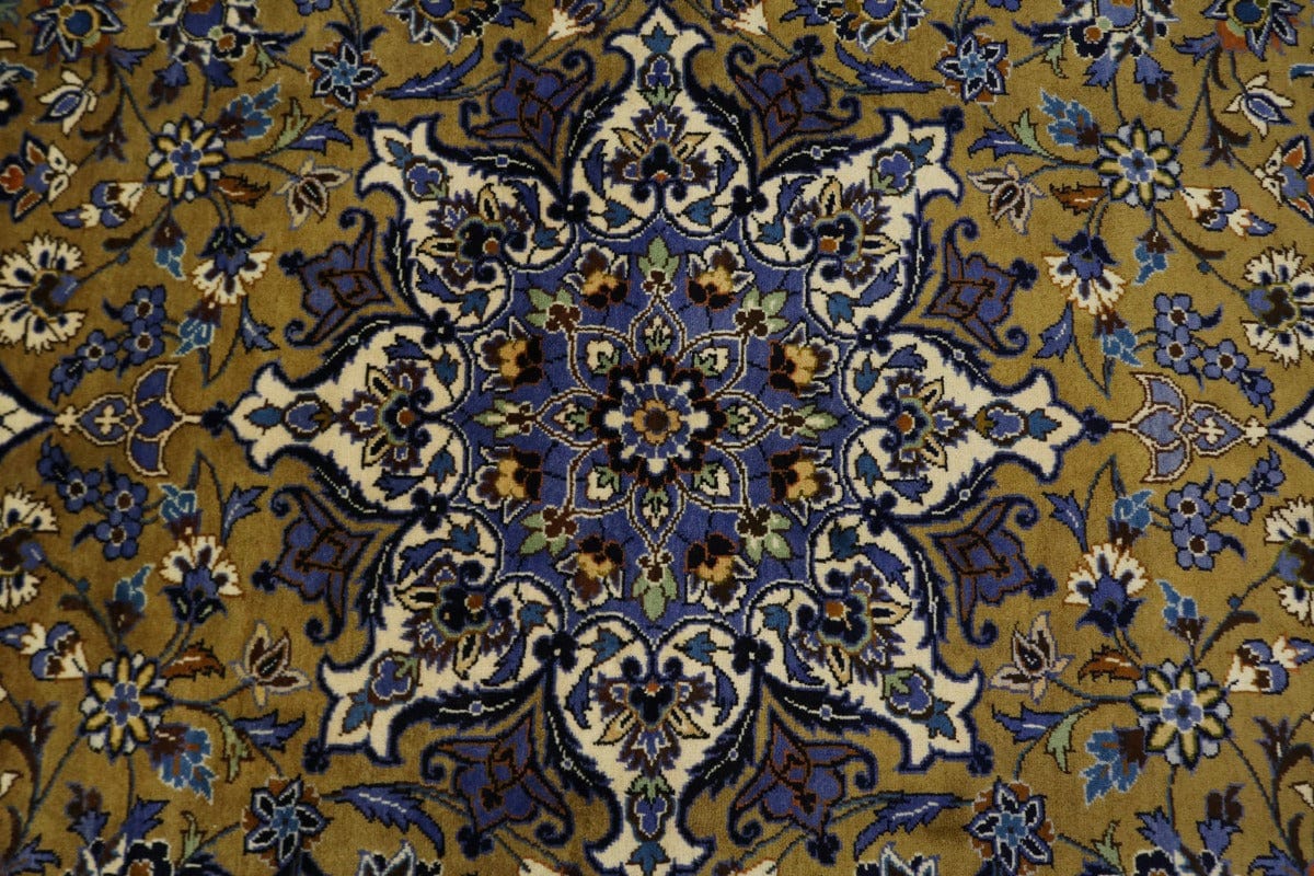 Vintage Khaki Traditional 9'0X12'6 Najafabad Persian Rug